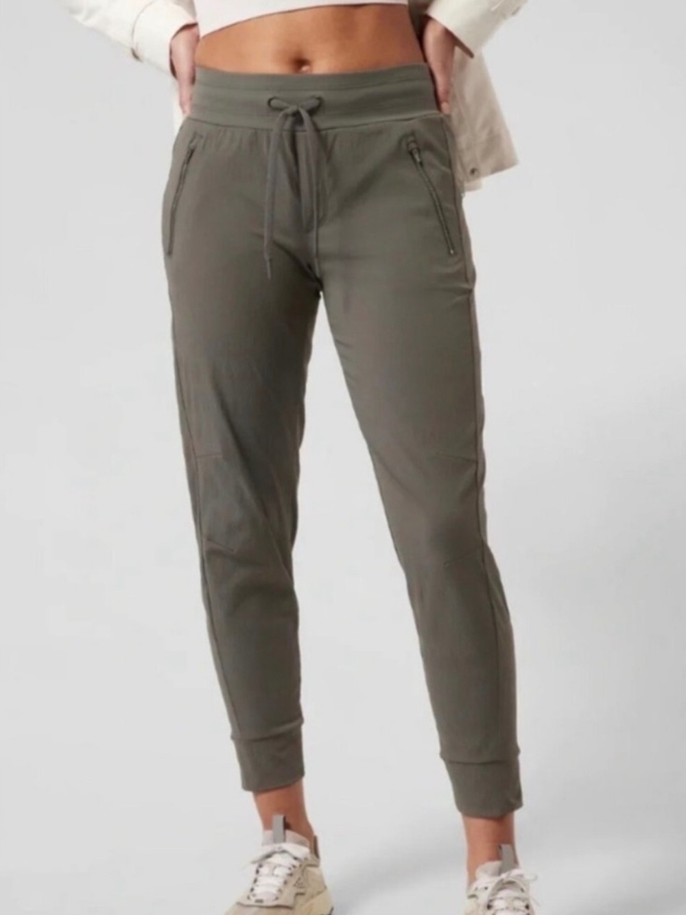 Athleta Trekkie North Jogger Olive Green Hiking Pants Women's 14